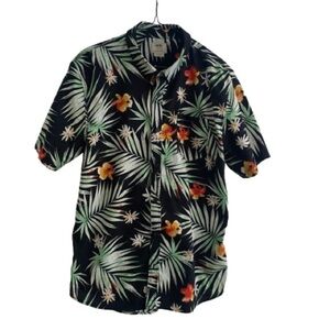 Vans Off the Wall Tropical Hawaiian Style Resort Shirt 100% Cotton